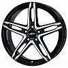 Alutec Poison 7x17 5x108 ET48 dia 70,1 diamond black front polished