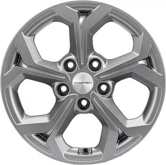 Khomen Wheels KHW1606 (Focus) 6,5x16 5x108 ET50 dia 63,3 gray Khomen Wheels KHW1606 (Focus) 6,5x16 5x108 ET50 dia 63,3 gray