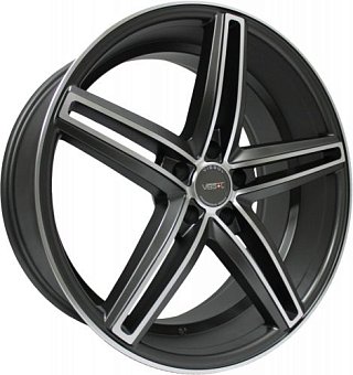 Vissol V-015 9x20 5x120 ET20 dia 74,1 matte graphite machined