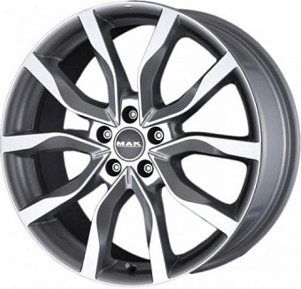 MAK Highlands 9x21 5x108 ET38,5 dia 63,3 gun metallic mirror face
