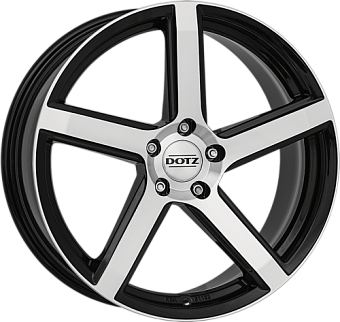 Dotz CP5 dark 8x17 5x112 ET45 dia 70,1 black polished