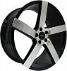 Vissol V-080R 8,5x19 5x112 ET45 dia 66,6 black with machined face