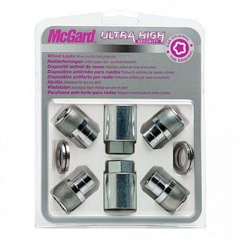 Комплект секреток McGard 31156 SL гайка M12x1,5 плоская хром (с защитным кольцом)