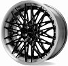 CMST CT702 8.5x19 5x114.3 ET33 dia 73.1 черный + полированный обод