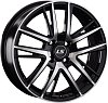 LS wheels 917 6x16 4x100 ET52 dia 54,1 BKF