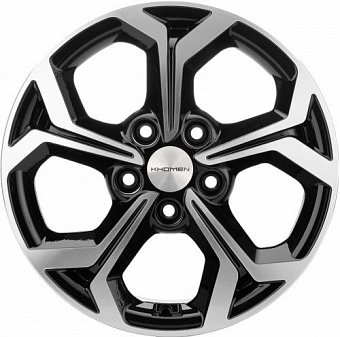 Khomen Wheels KHW1606 (Focus) 6,5x16 5x108 ET50 dia 63,3 black-FP Россия