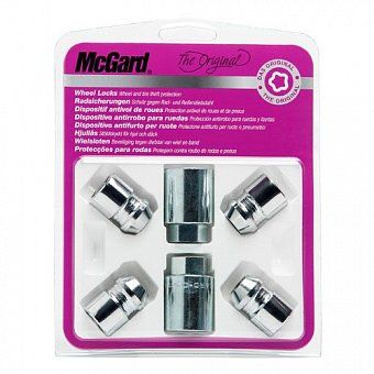 Комплект секреток McGard 34212 SU гайка M12x1,5 плавающий конус 60° хром (без защитного кольца)