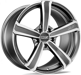OZ Racing Montecarlo HLT 9,5x20 5x130 ET60 dia 71,6 matt dark graphite diamond cut