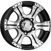K&K Байконур Джип-рейд 8x16 5x139,7 ET-15 dia 110,5 алмаз черный