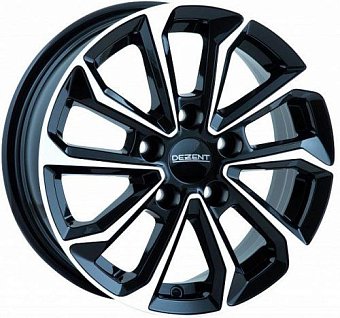 Dezent KS black polished 6,5x16 5x114,3 ET45 dia 60,1 black full polished
