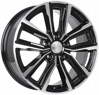 K&K Лацио 7,5x17 5x114,3 ET45 dia 66,1 алмаз черный Россия