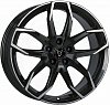 Rial Lucca 7.5x17 5x108 ET52.5 dia 63.3 diamond black front polished Германия