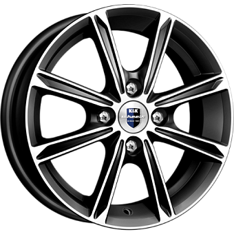 K&K Флэш 5x14 4x98 ET35 dia 58,5 алмаз черный