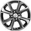Khomen Wheels KHW1501 (Nexia) 6x15 4x100 ET45 dia 56,6 black-FP