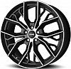 MOMO Massimo 7.5x17 5x108 ET50 dia 67.1 matt black polished