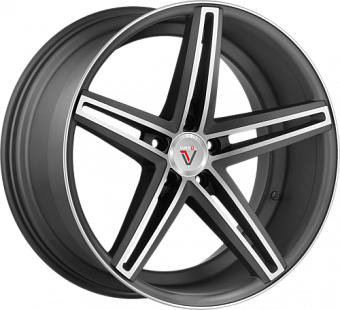 Vissol V-015 9x20 5x112 ET25 dia 66,6 matte graphite machined Vissol V-015 9x20 5x112 ET25 dia 66,6 matte graphite machined