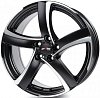 Alutec Shark 7,5x17 5x108 ET47 dia 70,1 racing black front polished