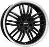 Alutec BlackSun 8x17 5x115 ET40 dia 70.1 racing black lip polished