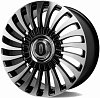 CMST DS178 9.5x22 6x135 ET40 dia 87.1 черный + полированные спицы