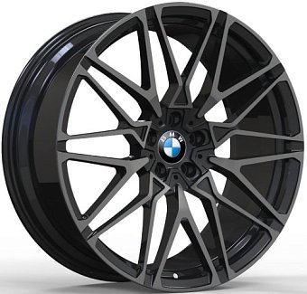 Кованные диски Style 818-1 BMW 8x19 5x112 ET30 dia 66,6 черный+тонированный лак