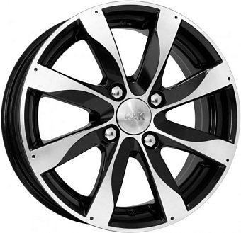 K&K Джемини 6x15 4x100 ET39 dia 56,6 алмаз черный K&K Джемини 6x15 4x100 ET39 dia 56,6 алмаз черный