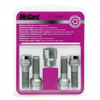 Комплект секреток McGard 28017 SU болт M14x1,5 полусфера R14 хром (без защитного кольца)