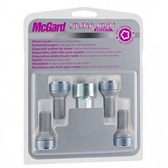 Комплект секреток McGard 28028 SL болт M12x1,5 полусфера R12 хром (с защитным кольцом)