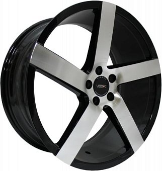 Vissol V-080R 8,5x19 5x100 ET45 dia 57,1 black with machined face