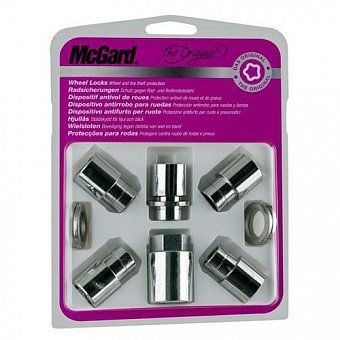 Комплект секреток McGard 21556 SU гайка M12x1,5 плоская хром (без защитного кольца)