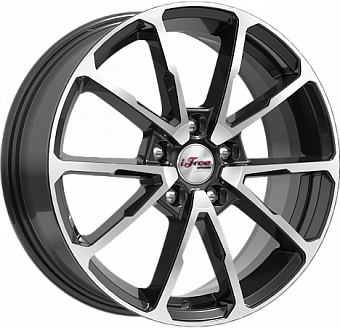 iFree Skibidi 6,5x17 5x114,3 ET45 dia 67,1 блэк джек iFree Skibidi 6,5x17 5x114,3 ET45 dia 67,1 блэк джек