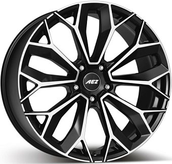 AEZ Leipzig dark 9,5x21 5x120 ET49 dia 72,6 black full polished