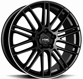 Rial Kibo 8,5x20 5x112 ET36 dia 70,1 diamond black lip polished