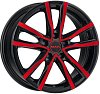 MAK Milano 7x17 5x114,3 ET40 dia 76 black and red