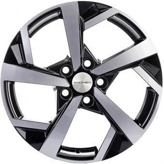 Khomen Wheels KHW1712 (Karoq/Octavia/Passat/Tiguan) 7x17 5x112 ET43 dia 57,1 black-FP