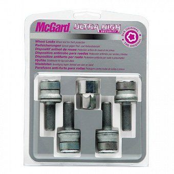 Комплект секреток McGard 26002 SL болт M12x1,25 плоская хром (с защитным кольцом)