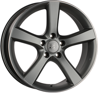 1000 Miglia MM1001 8x18 5x108 ET40 dia 67,1 matt anthracite polished lip 1000 Miglia MM1001 8x18 5x108 ET40 dia 67,1 matt anthracite polished lip