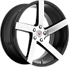Vissol V-080R 8,5x19 5x100 ET45 dia 57,1 black with machined face