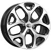 K&K Premium Series КС869 (ZV 16_Vesta) 6,5x16 4x100 ET50 dia 60,1 алмаз черный