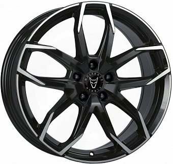 Rial Lucca 8x18 5x108 ET45 dia 70,1 diamond black front polished