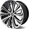 CMST FG905 10x22 5x130 ET28 dia 71.5 черный + полированные спицы