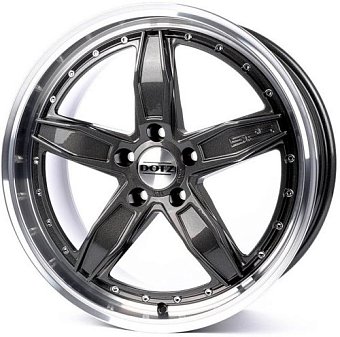 Dotz SP5 dark 8,5x19 5x112 ET25 dia 70,1 anthracite polished lip