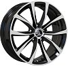 Кованные диски Wolf Audi A3 7x17 5x112 ET50 dia 57,1 черный+полировка