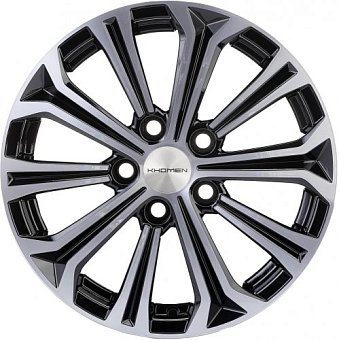 Khomen Wheels KHW1610 (Fluence/Juke) 6,5x16 5x114,3 ET47 dia 66,1 black-FP Khomen Wheels KHW1610 (Fluence/Juke) 6,5x16 5x114,3 ET47 dia 66,1 black-FP